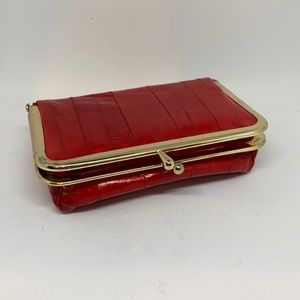 Vintage eel skin clutch